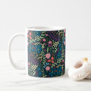 Taza De Café Audaz Jardín de Flores Silvestres