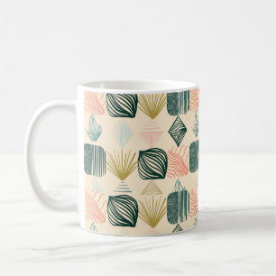 Taza De Café Audaz trapo tribal caribeño: Crema de mantequilla