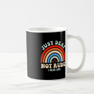 Taza De Café Audiencia Impedida Lenguaje sordo de Rótulo ASL só