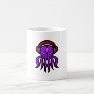 Taza De Café Audio de pulpo morado