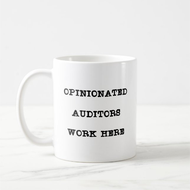 Taza De Café Auditor Divertido (Izquierda)