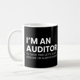Taza De Café Auditor Funny Work Saying