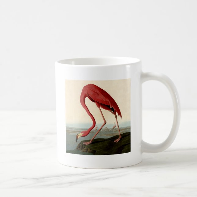 Taza De Café Audubon American Flamingo (Derecha)