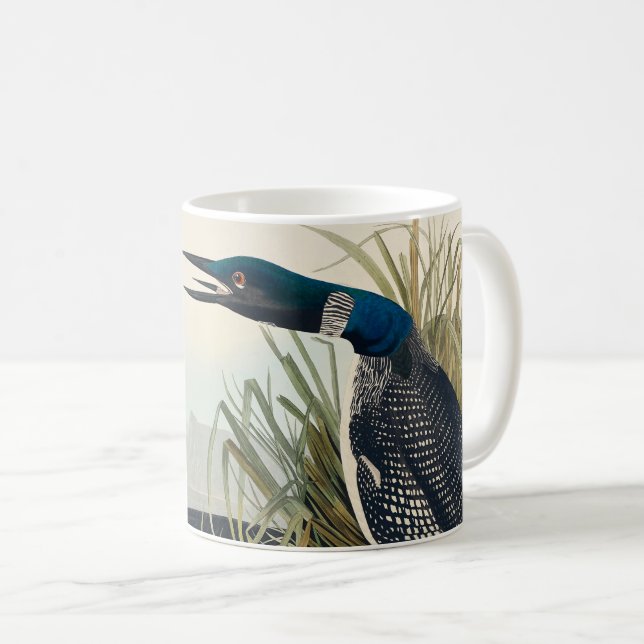 Taza De Café Audubon Bird Lodge Diver Classic (Anverso derecho)