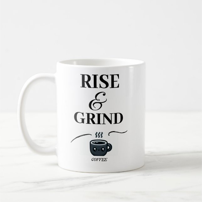 Taza De Café Auge y Grind/ Premium Diseño/Café Mug (Izquierda)
