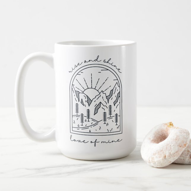 Taza De Café Auge y Shine Coffee (b) Mug (Con donut)