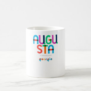 Taza De Café Augusta Georgia Mid Century, Pop Art,