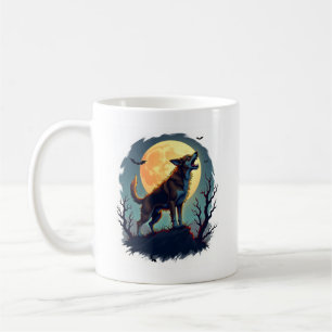 Taza De Café Aullido de Beagle Hombre Lobo