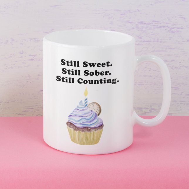 Taza De Café Aún Dulce. Aún Sobrio. Aún Contando. Sobriedad (Subido por el creador)