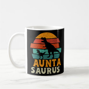 Taza De Café Auntasaurus T rex Dinosaur Auntie Saurus Family Ma