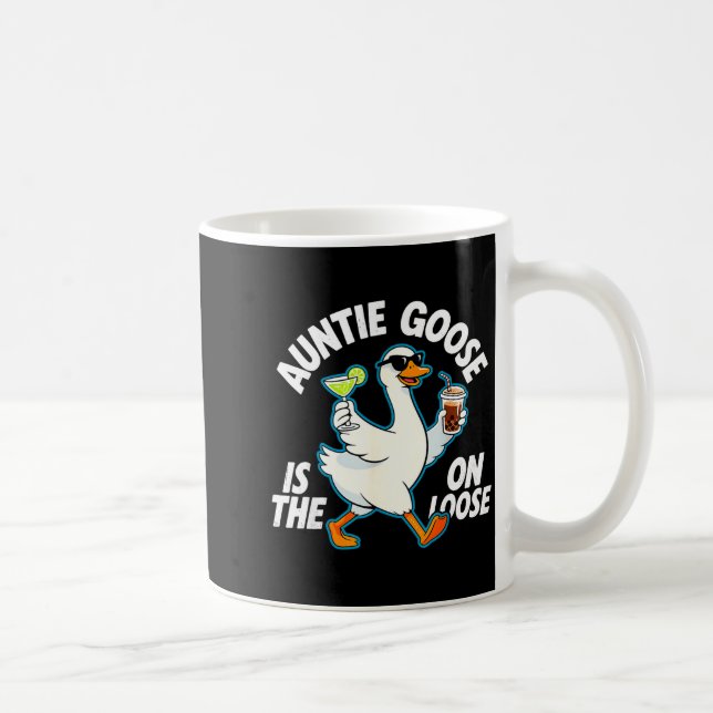 Taza De Café Auntie Goose On The Loose Funny Drinking Gift  (Derecha)