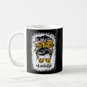 Taza De Café Auntie Life Bleached Auntie Life Sunflower Messy