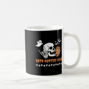 Taza De Café Aunties Club Tía Halloween Spooky Skeleton gótico