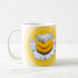 Taza De Café Aura Amarillo Dorado Manzanilla Sonrisas Vibra 70s