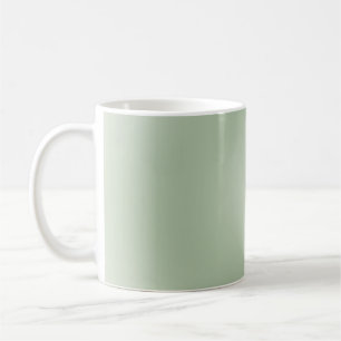 Taza De Café Aura de gradiente verde sage