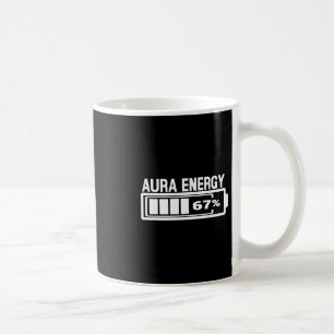 Taza De Café Aura Energy 67 Divertido Seis Memes Gen Alpha Slan
