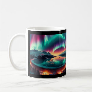 Taza De Café Aureola Borealis en Alaska