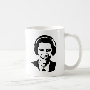 Taza De Café Auriculares Barack Obama
