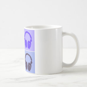 Taza De Café Auriculares de arte pop