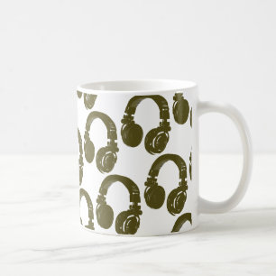 Taza De Café auriculares de DJ