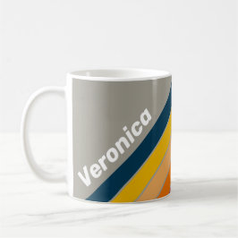 Taza De Café Aurora Arcade con franjas con nombre