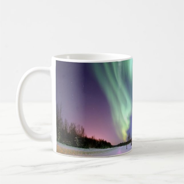 Taza De Café Aurora - aurora boreal hermosa (Izquierda)