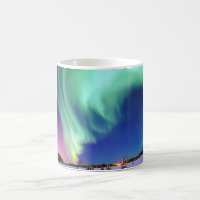 Taza De Café Aurora Borealis en Alaska (Centro)