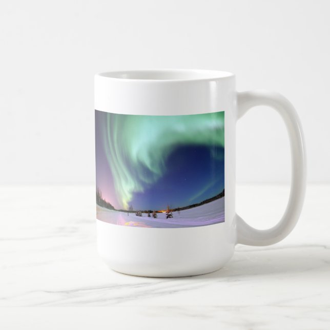 Taza De Café Aurora Borealis - lago bear, Alaska (Derecha)
