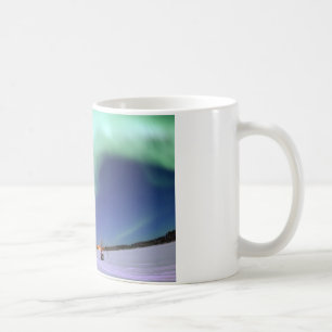 Taza De Café Aurora Borealis, o aurora boreal, Alaska