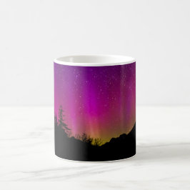 Taza De Café Aurora Borealis Starry Night Sky