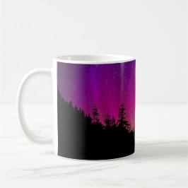 Taza De Café Aurora Borealis Starry Night Sky