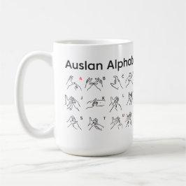 TAZA DE CAFÉ AUSLAN ALPHABET
