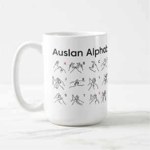 TAZA DE CAFÉ AUSLAN ALPHABET