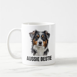 Taza De Café Aussie Bestie Mug - Regalo de pastor australiano l