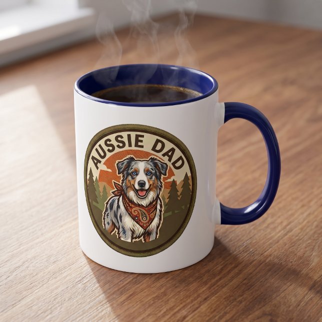 Taza de café Aussie Dad | Regalo para Pastor Austr (Subido por el creador)