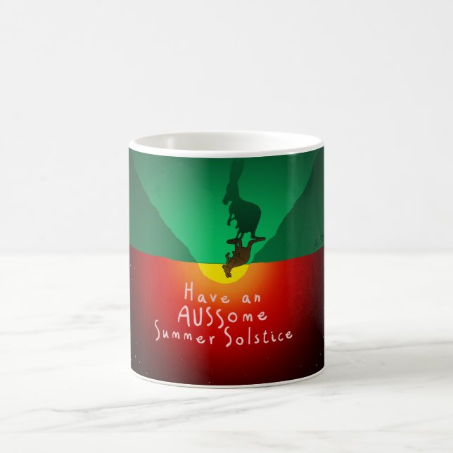Taza De Café AUSSIE Summer Solstice! Coffee Mug (Centro)