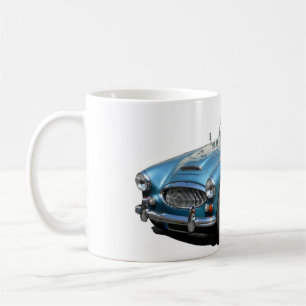 Taza De Café Austin Healey 3000 Sports Car azul y blanco