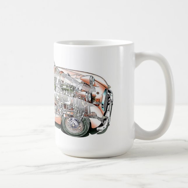 Taza De Café Austin Healey bugeye cutaway (Derecha)
