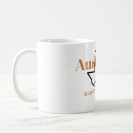 Taza De Café Austin Texas Burnt Naranja Mug