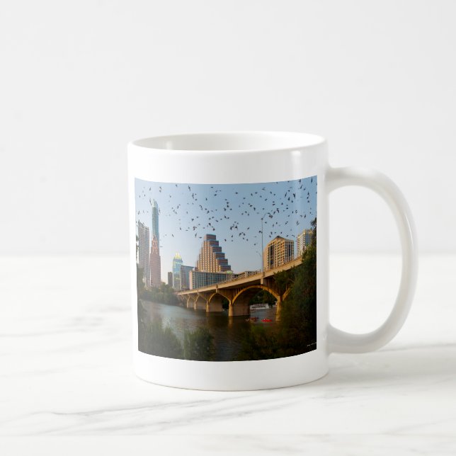Taza De Café Austin, Texas con murciélagos (Derecha)