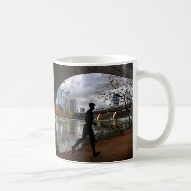 Taza De Café Austin Texas Lady Bird Lake Trail Runner (Derecha)