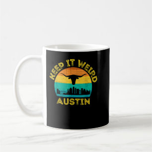 Taza De Café Austin, Texas, lo hace raro Longhorn