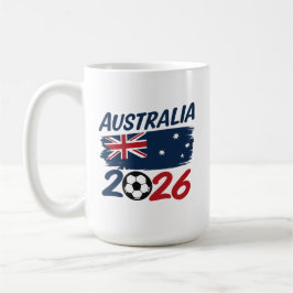 Taza De Café Australia 2026 Soccer Fan Design Flag Colors