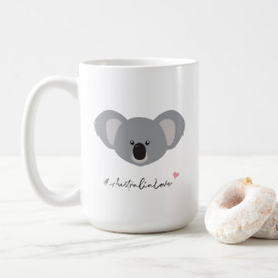 Taza De Café Australia ama el lindo ilustracion koala