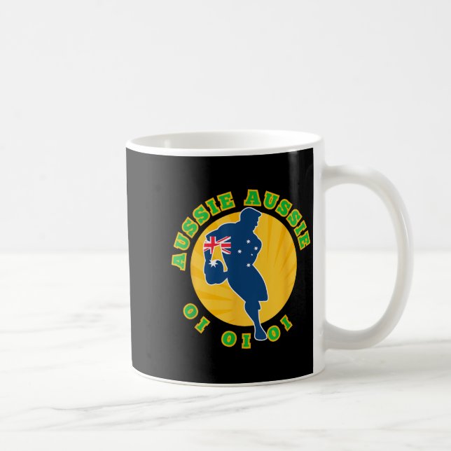 Taza De Café Australia Rugby, Wallabies Aussie Aussie Aussie Oi (Derecha)