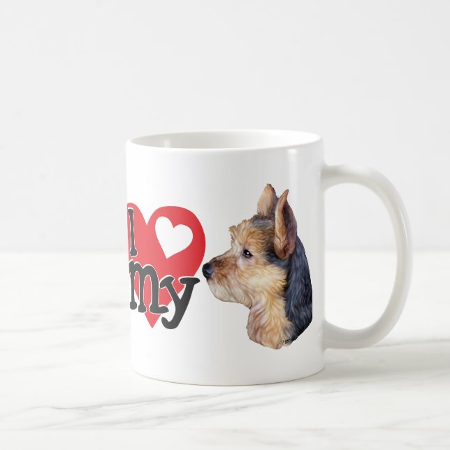 Taza De Café Australia Terrier I (corazón) mi (Derecha)