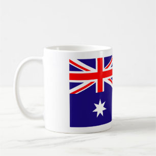 Taza de café australiana de la bandera