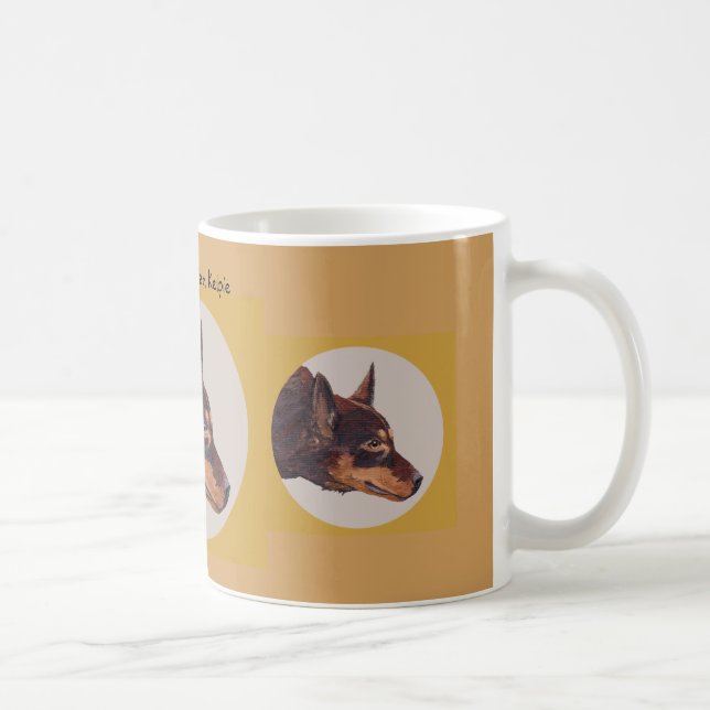 Taza de café australiana del campanero del Kelpie (Derecha)