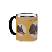 Taza de café australiana del campanero del Kelpie
