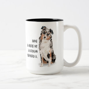 Taza de café australiana del pastor